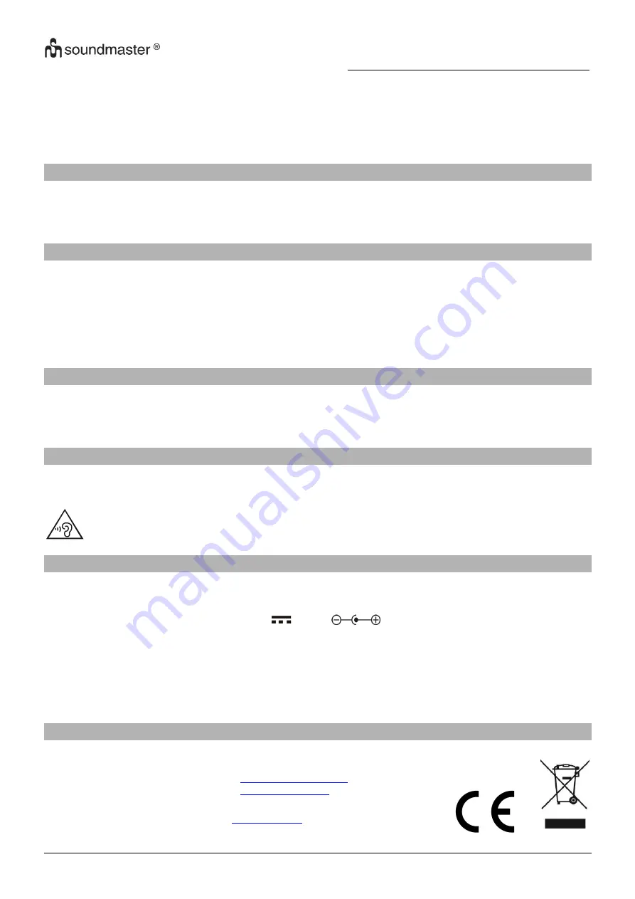 SOUNDMASTER IR6000SW Manual Download Page 34