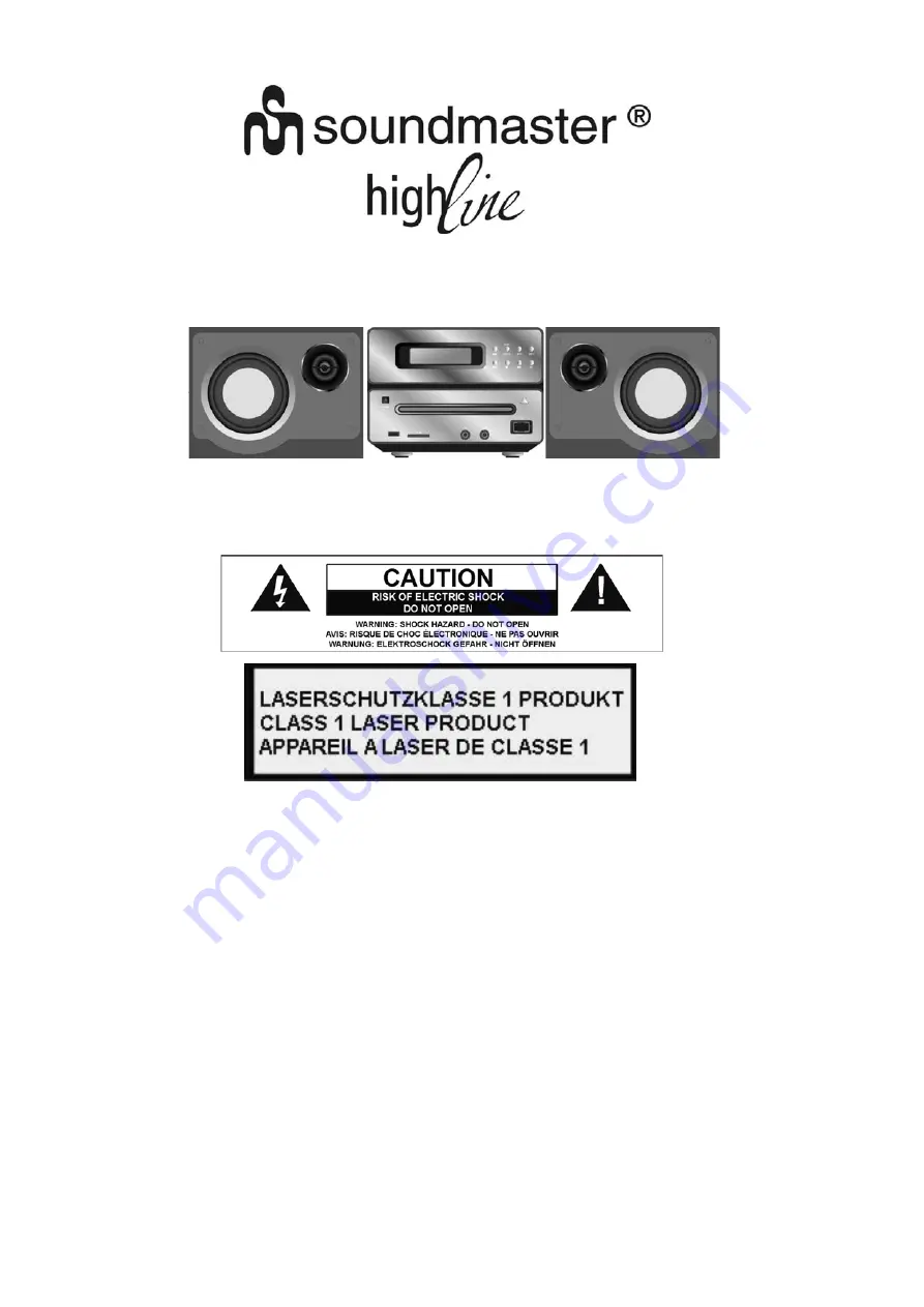 SOUNDMASTER MCD-9700 Instructions Manual Download Page 1