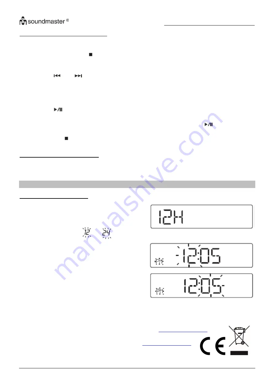 SOUNDMASTER RCD1755 Manual Download Page 23