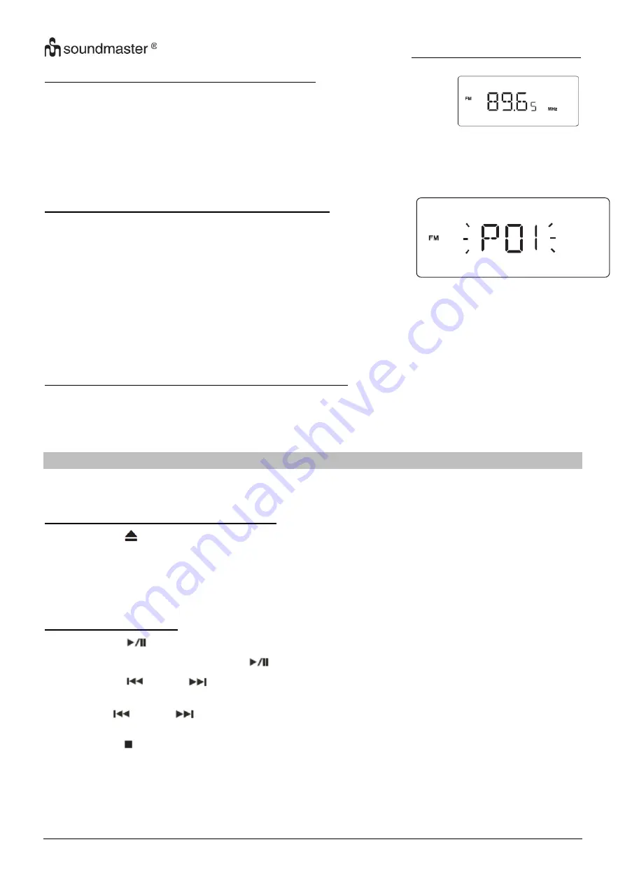 SOUNDMASTER RCD1755 Manual Download Page 44