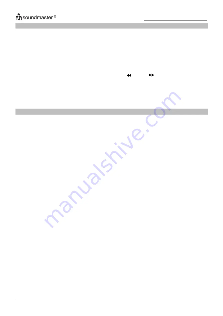 SOUNDMASTER SCD7800 Manual Download Page 20