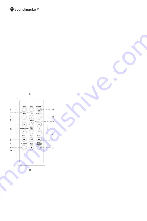 SOUNDMASTER SCD8000 Скачать руководство пользователя страница 18