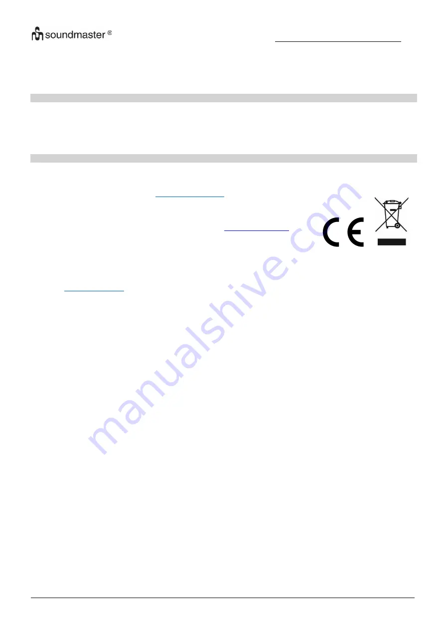 SOUNDMASTER UR106 Manual Download Page 55