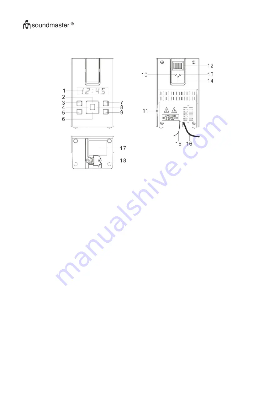 SOUNDMASTER UR155 Скачать руководство пользователя страница 3