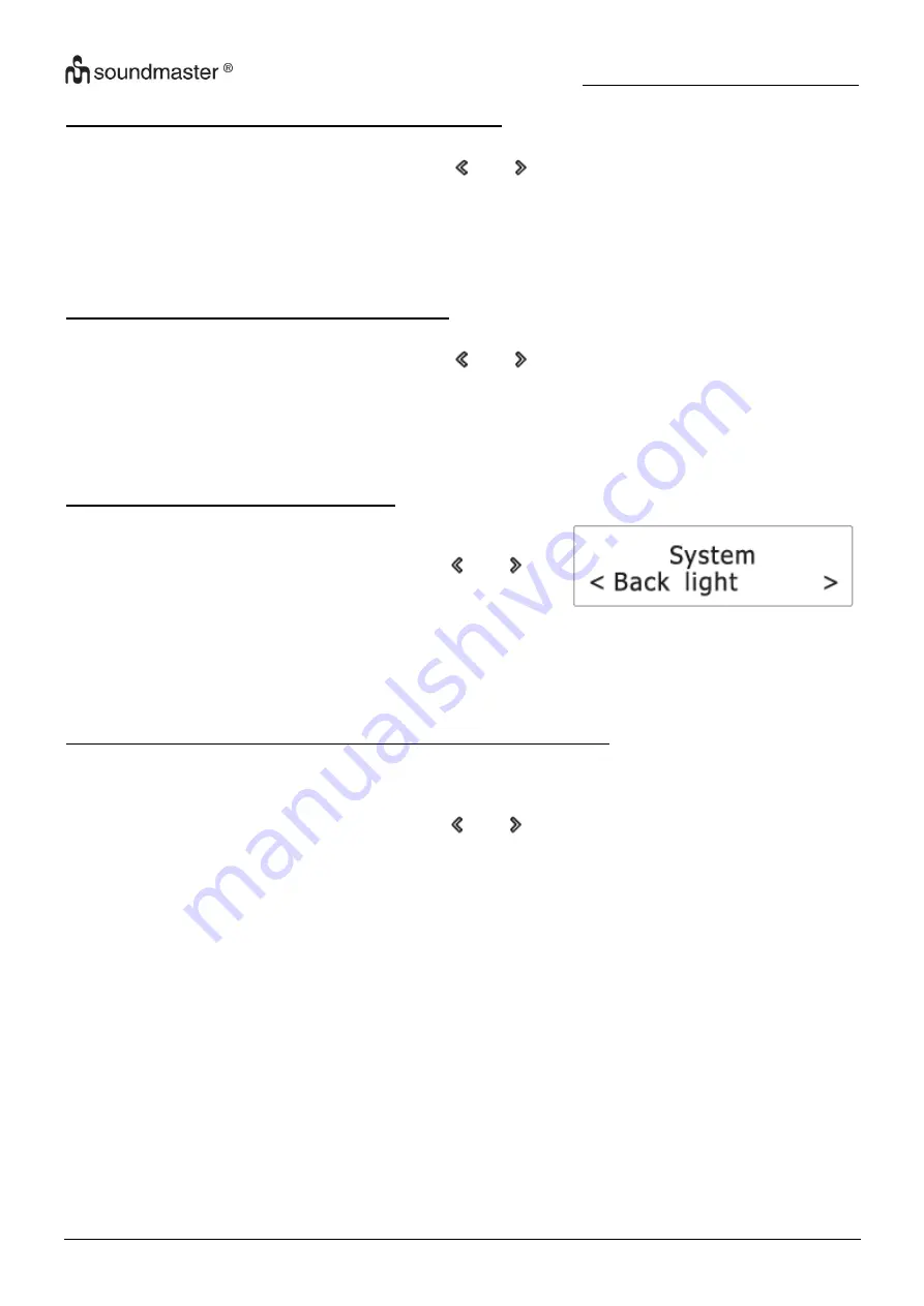 SOUNDMASTER UR210 Manual Download Page 12