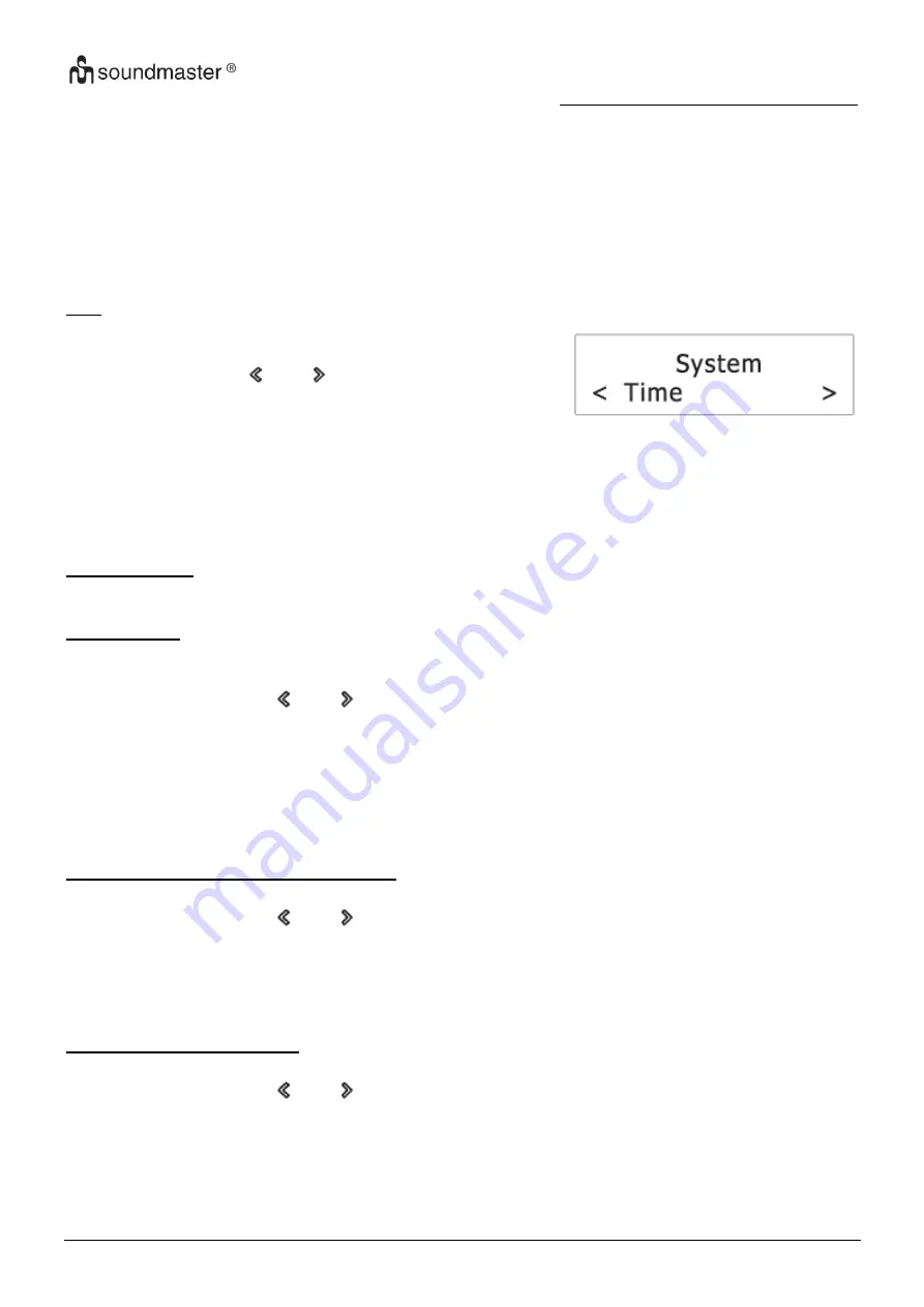 SOUNDMASTER UR210 Manual Download Page 104