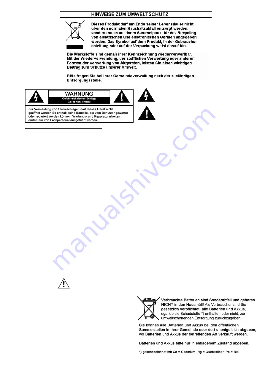 SOUNDMASTER UR8100 Скачать руководство пользователя страница 2