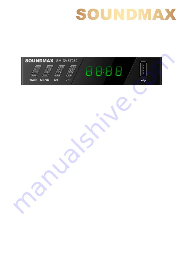 SoundMax SM-DVBT280 Скачать руководство пользователя страница 1