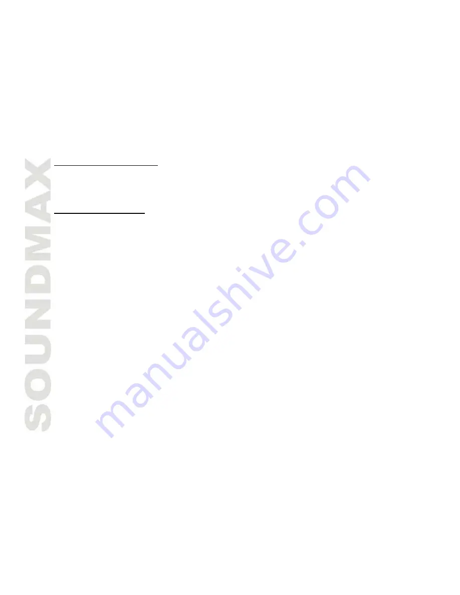 SoundMax Soundmax SM-CMD3010 Instruction Manual Download Page 30