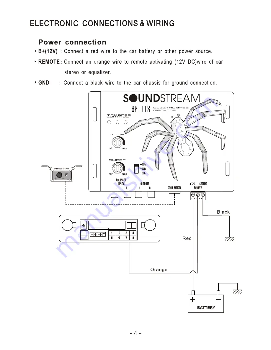 Soundstream BX-11X Owner'S Manual And Installation Manual Download Page 5