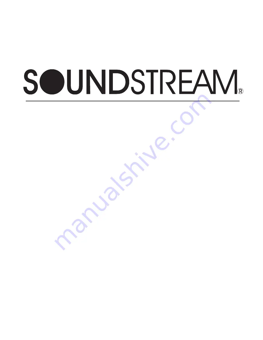 Soundstream Stealth 1200D Owner'S Manual Download Page 1