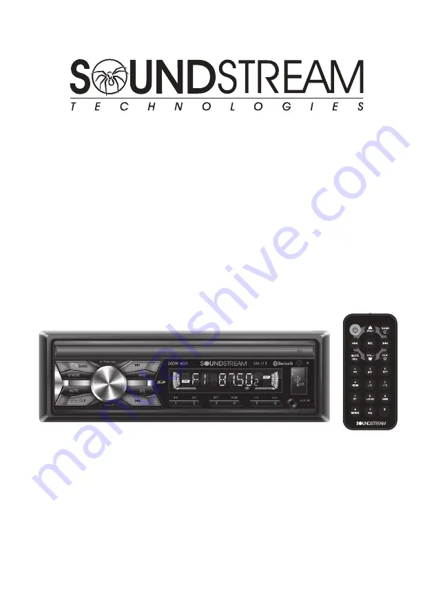 Soundstream VM-21B Скачать руководство пользователя страница 1