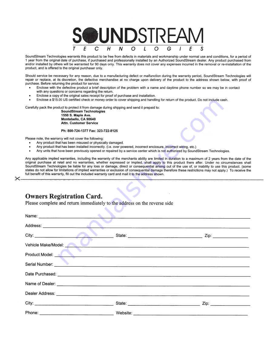 Soundstream VR-346 Owner'S Manual Download Page 29