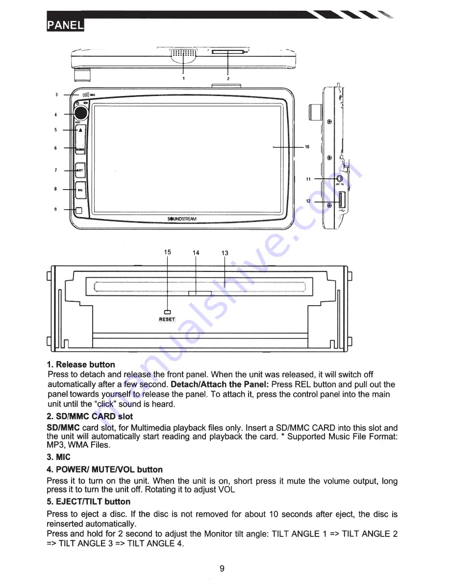 Soundstream VR-732 Owner'S Manual Download Page 9