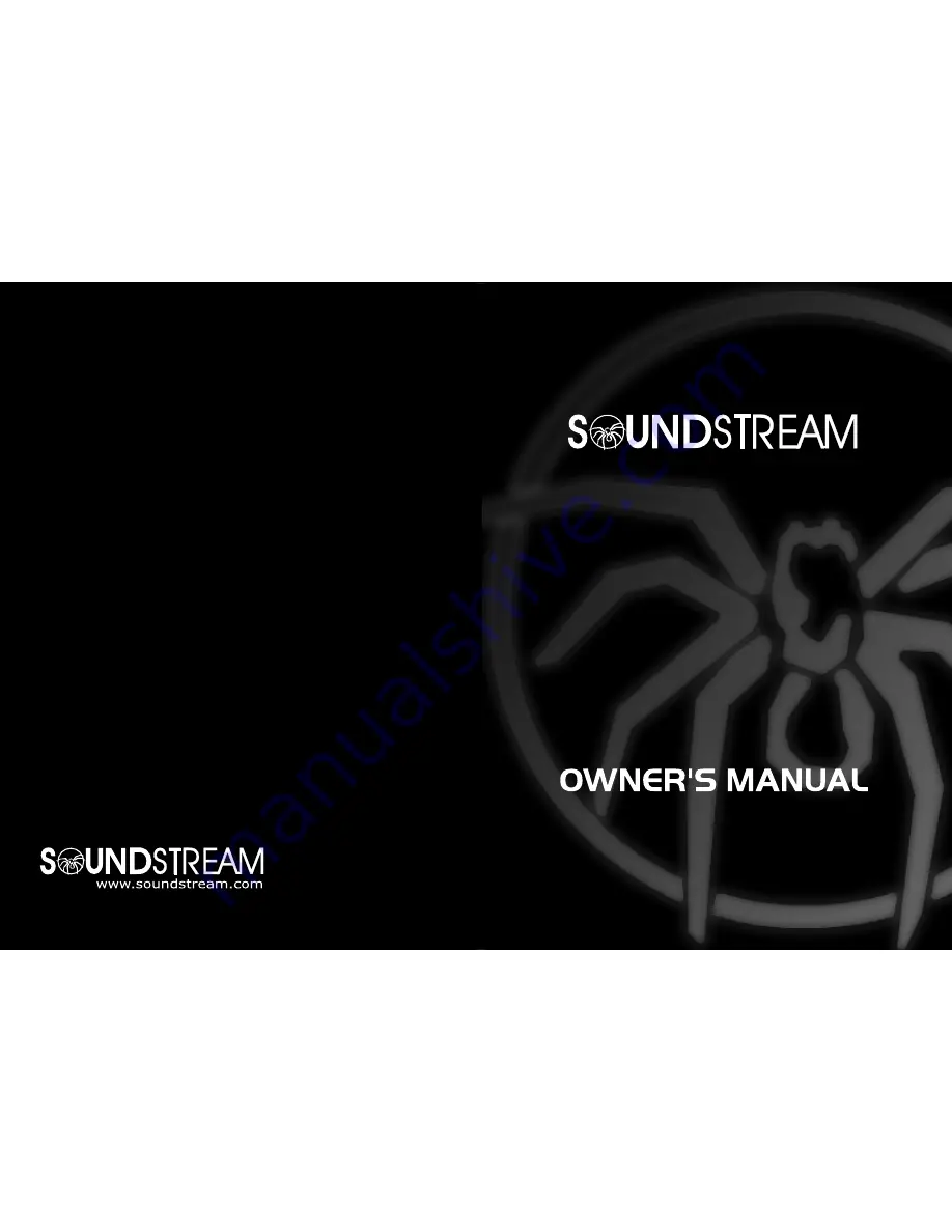 Soundstream X3.60 Owner'S Manual Download Page 1