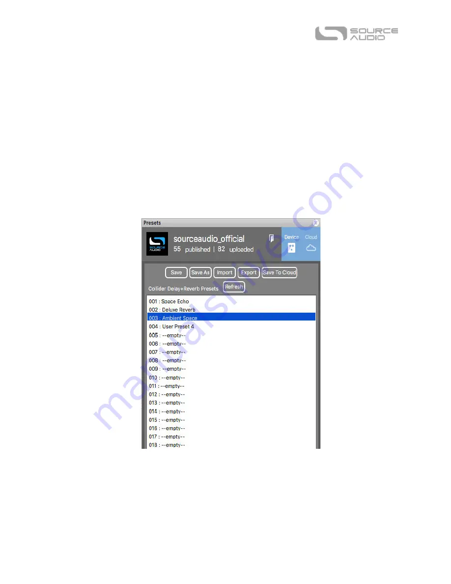 Source Audio Collider Delay+Reverb User Manual Download Page 42