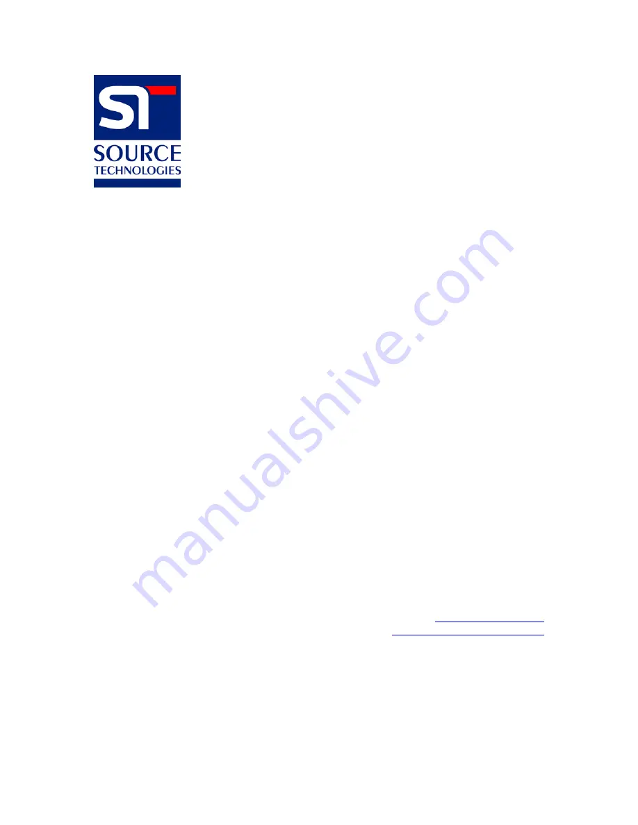 Source Technologies ST9510 User Manual Download Page 1