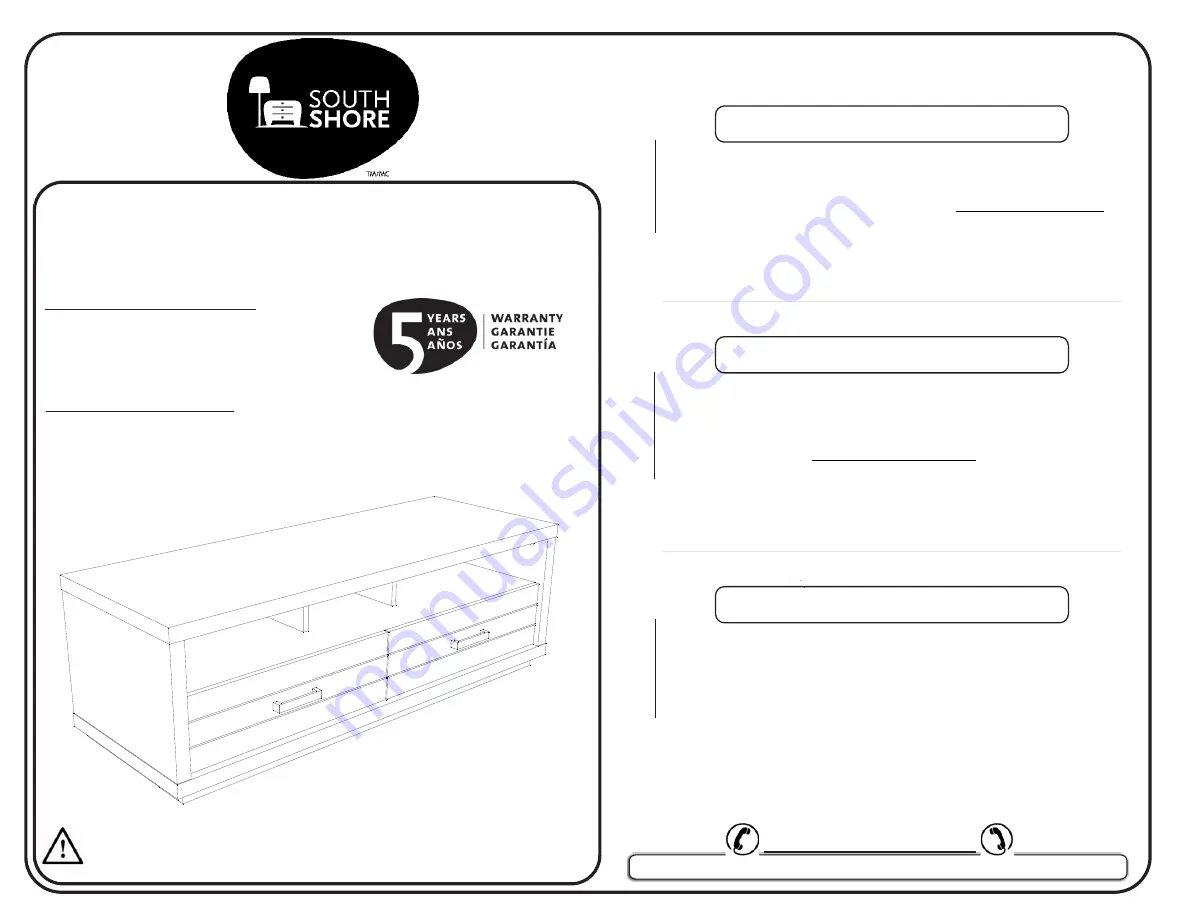 South Shore 4359663 Assembly Instructions Manual Download Page 1