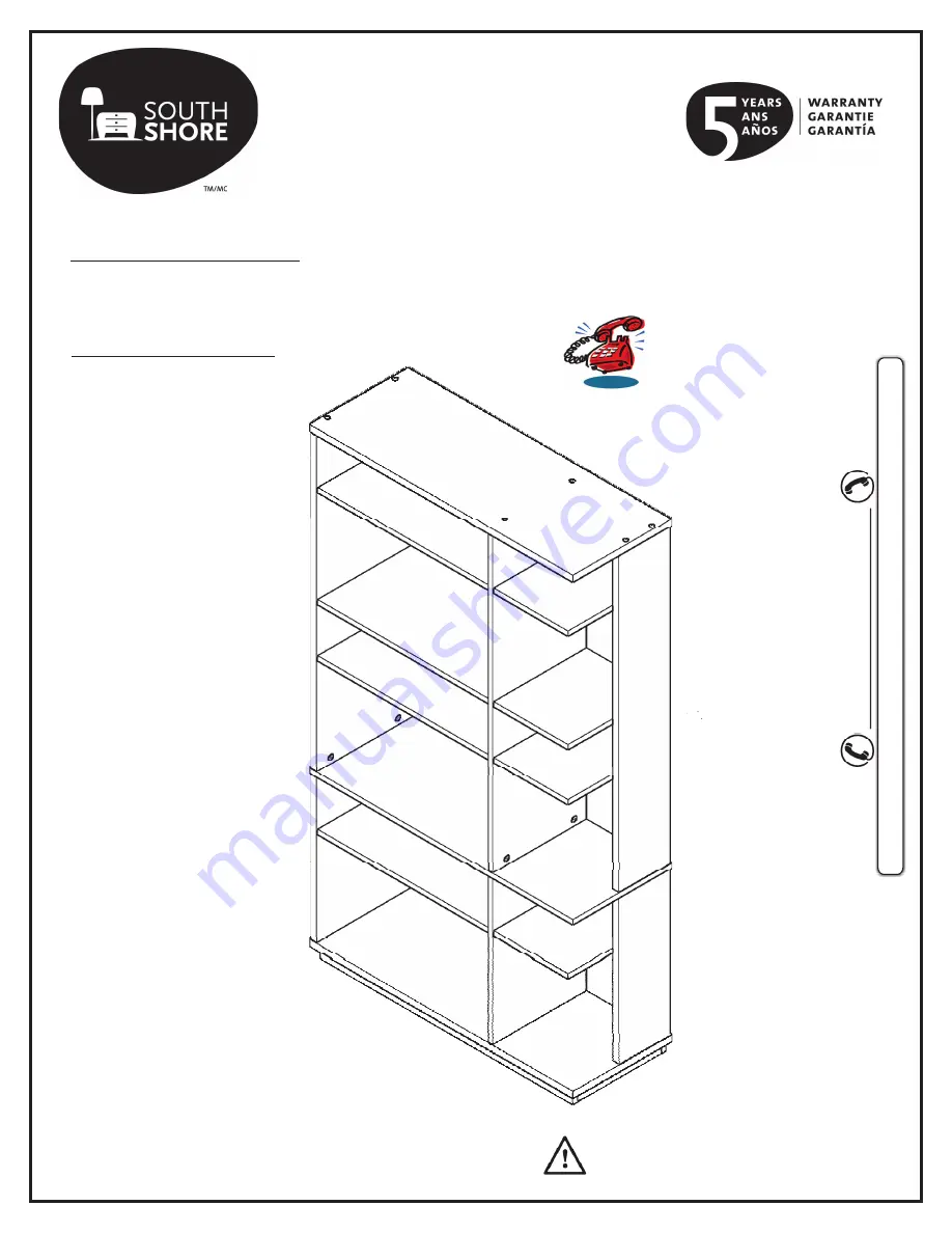 South Shore 4447 Assembly Instructions Manual Download Page 1