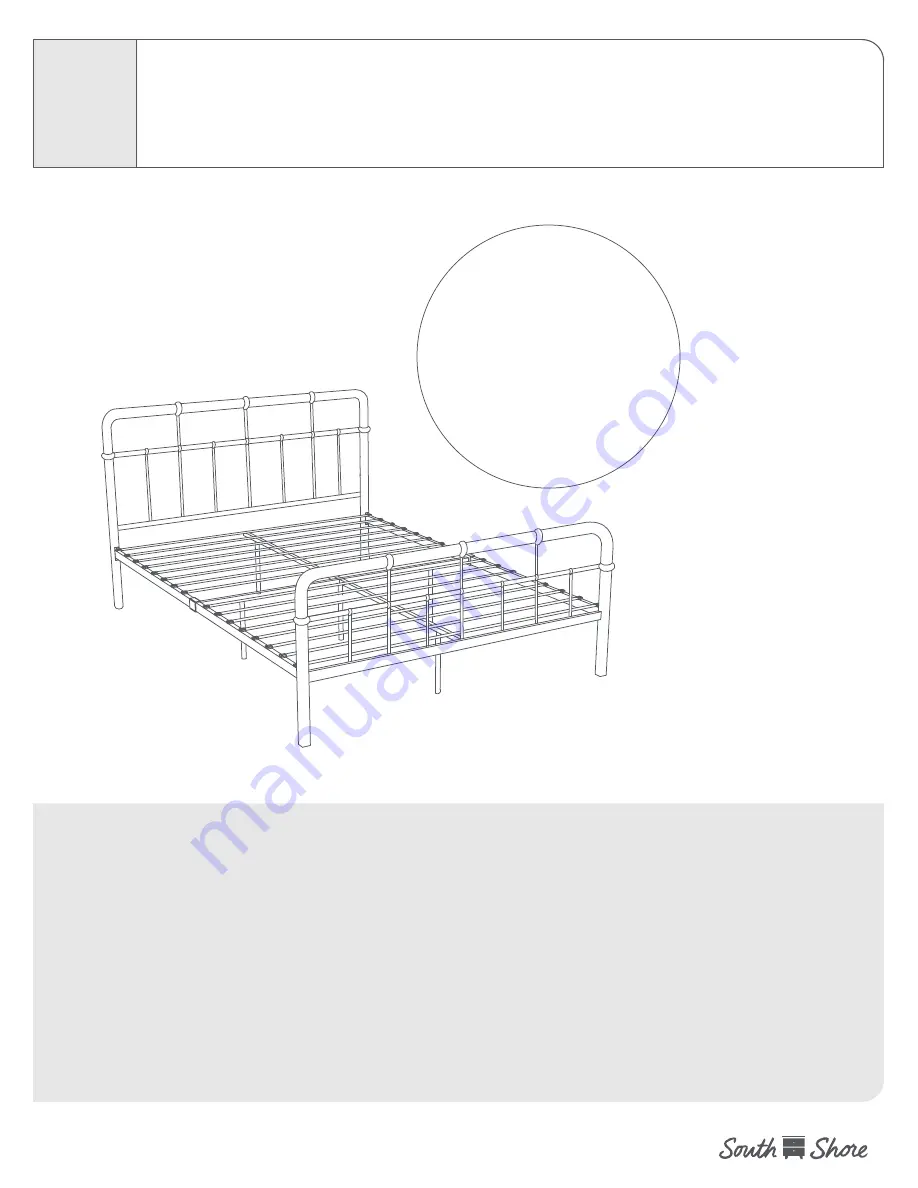 South Shore Queen Metal Bed 11683 Скачать руководство пользователя страница 12