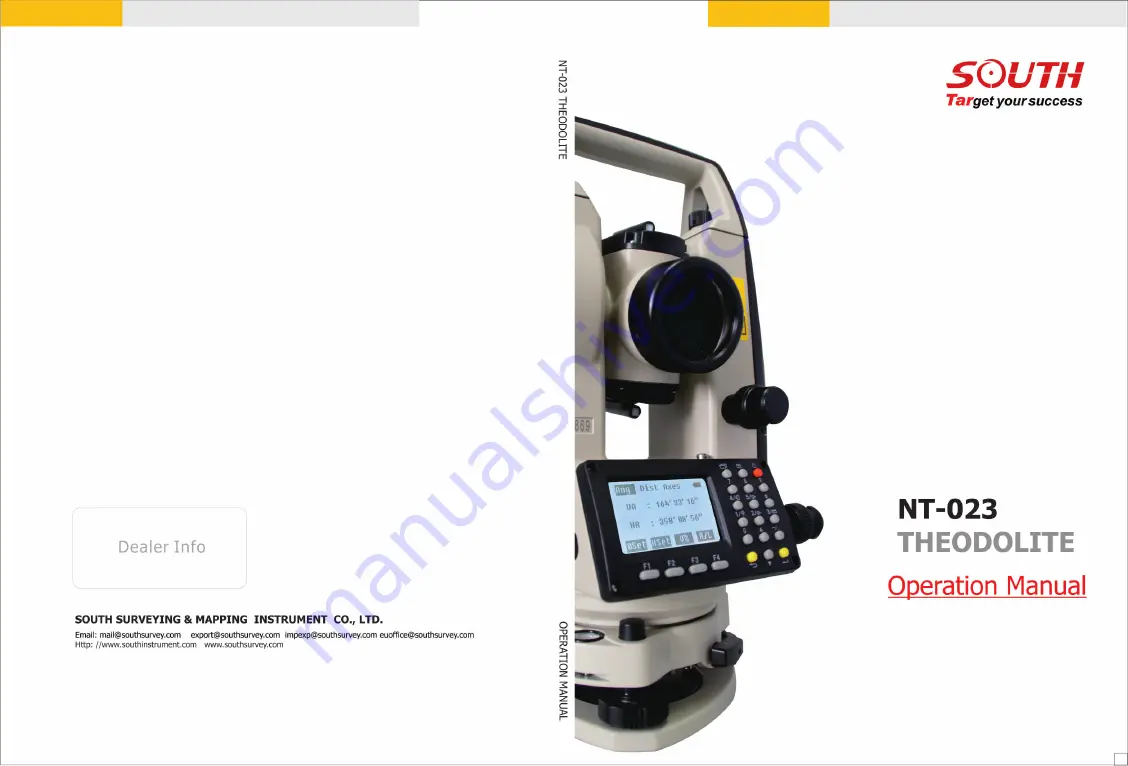 South nt-023 Operation Manual Download Page 28