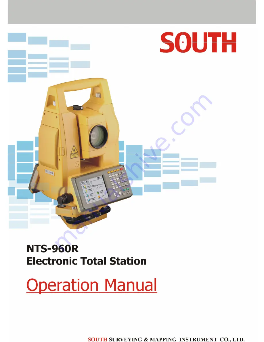 South NTS-960R Operation Manual Download Page 1