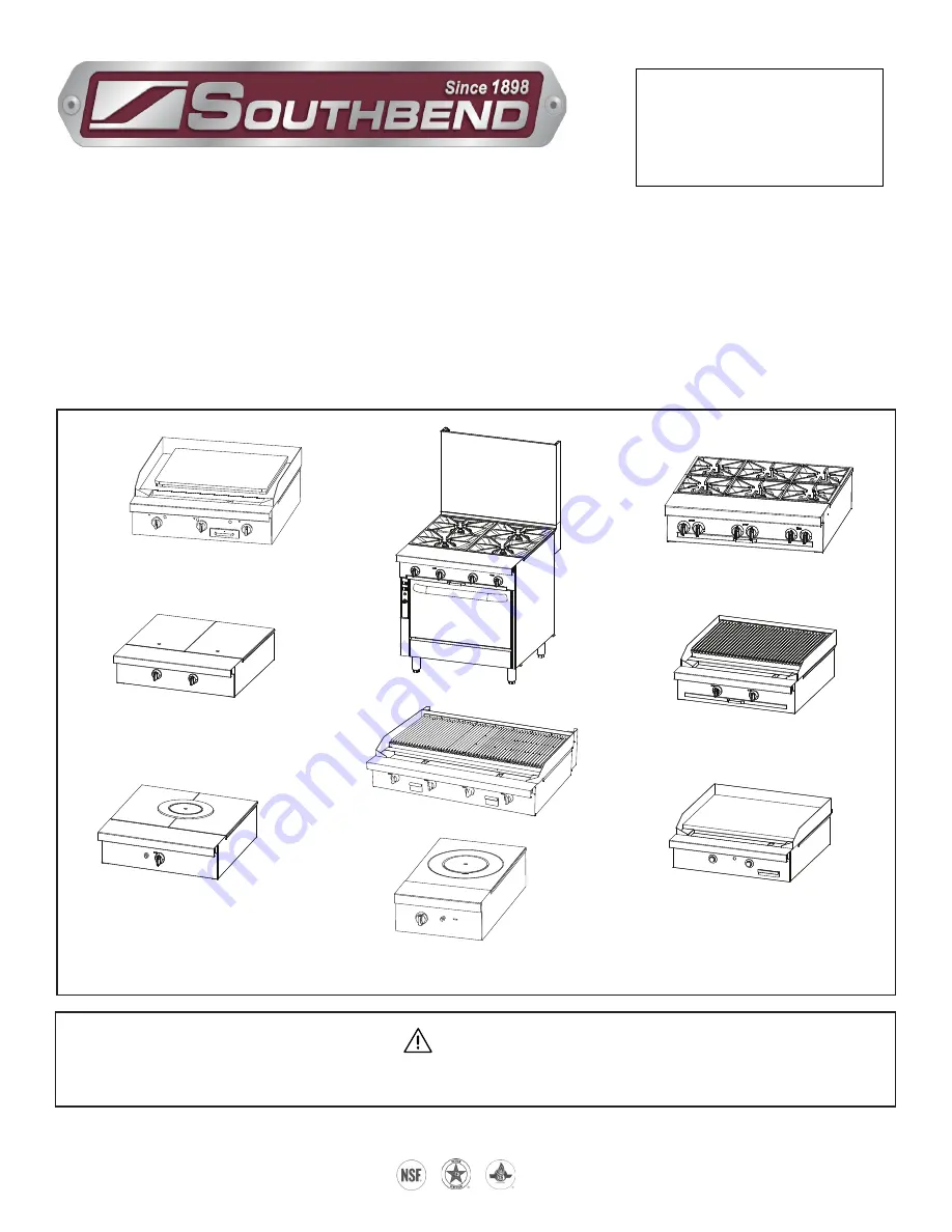 Southbend P32A-XX Owner'S Manual Download Page 1