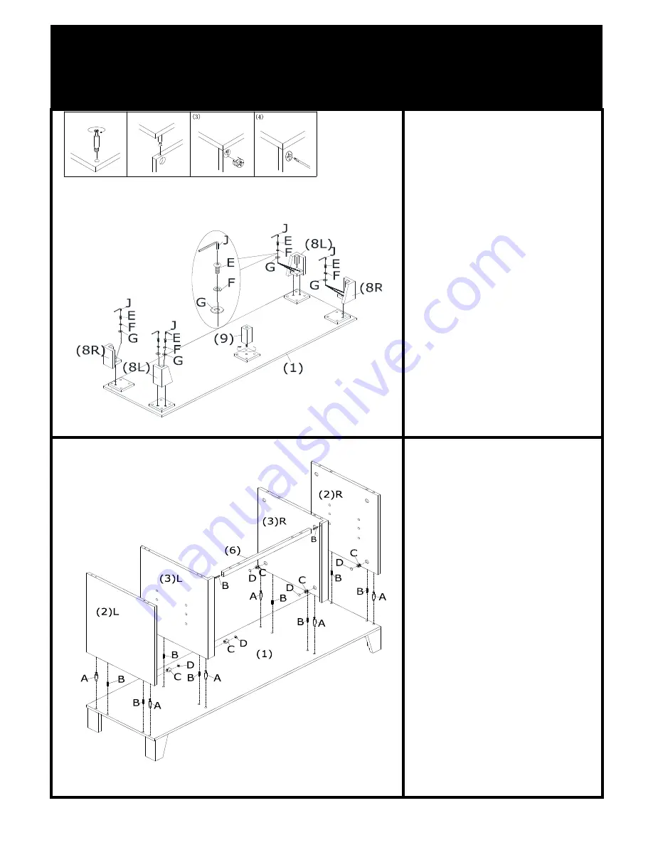 Southern Enterprises FA934800TX Assembly Instructions Manual Download Page 4