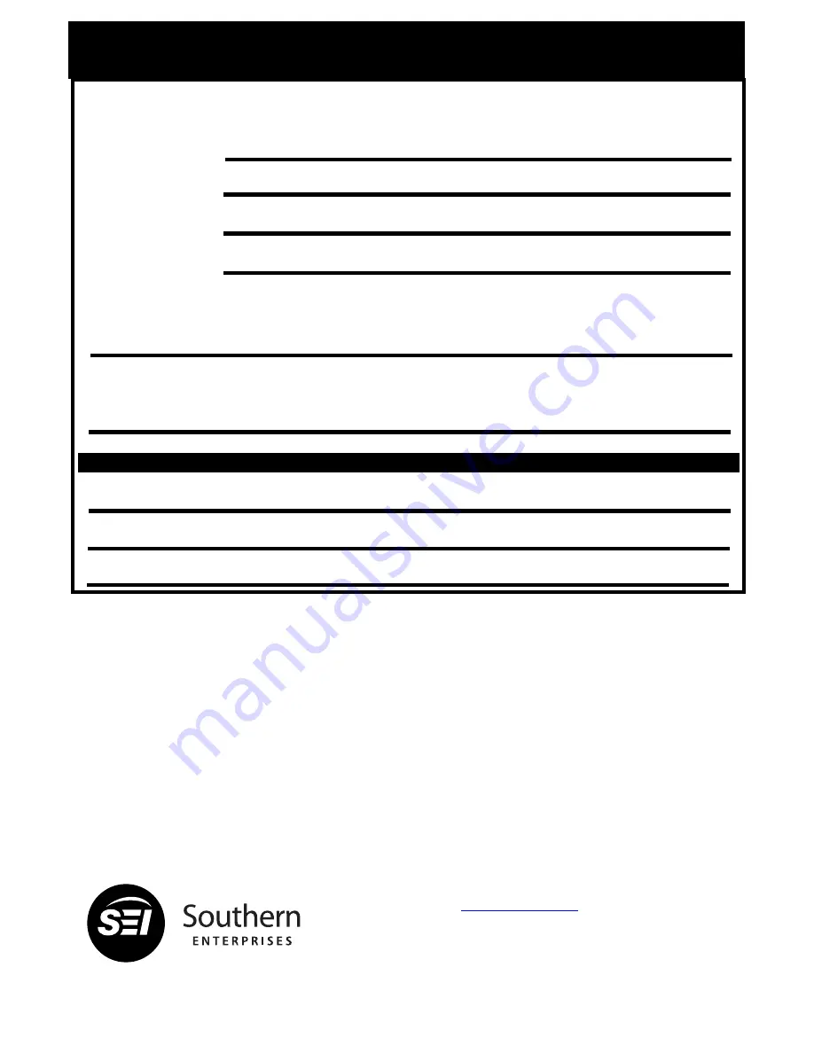 Southern MS040400TX Assembly Instructions Manual Download Page 11