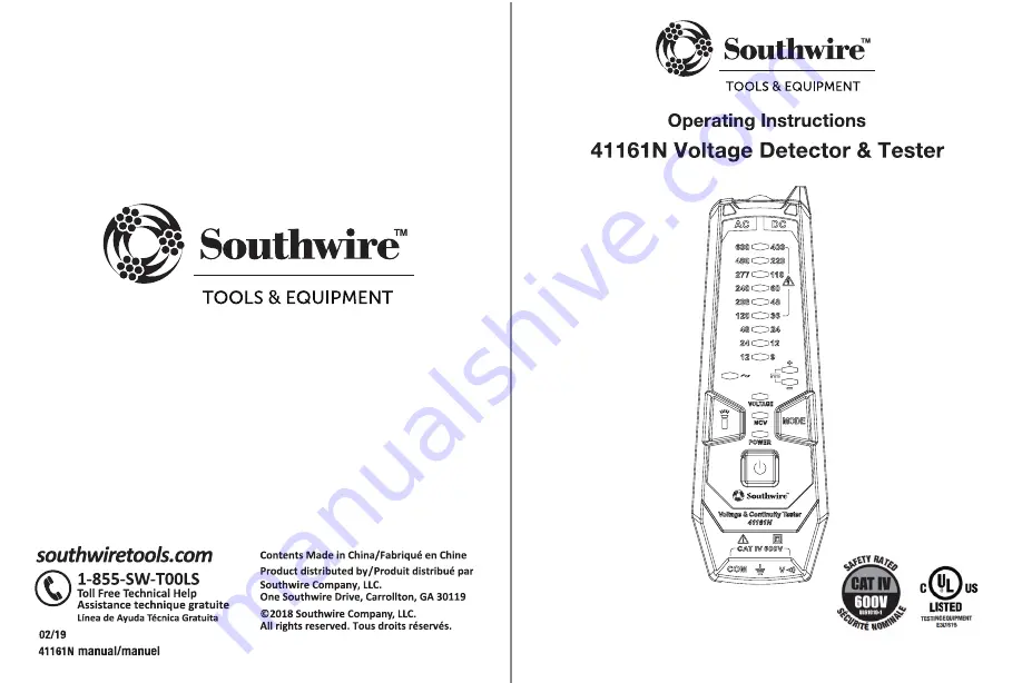 Southwire 41161N Скачать руководство пользователя страница 1