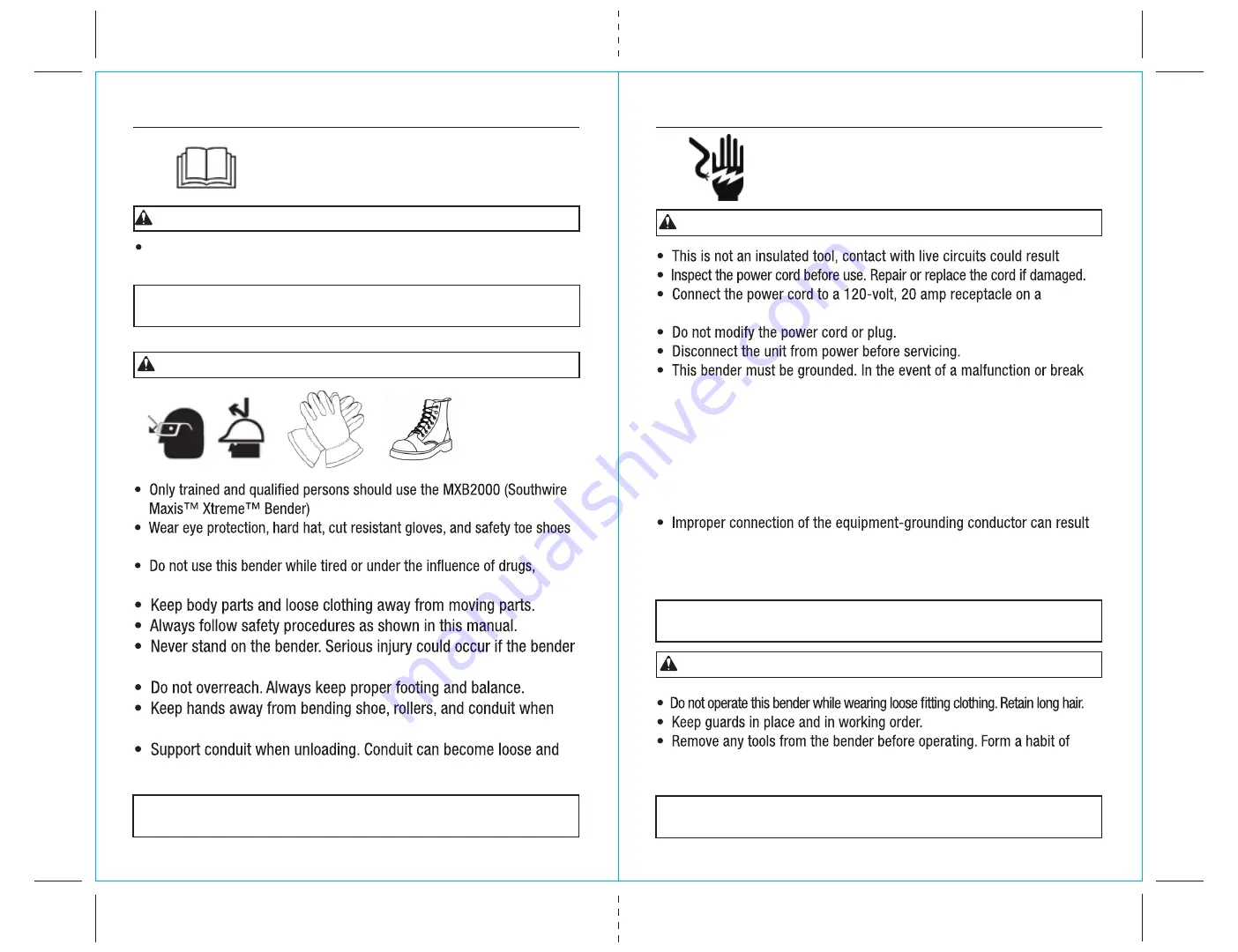 Southwire 66138940 Operating Instructions Manual Download Page 3