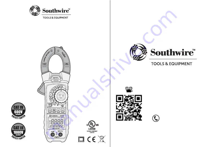 Southwire MaintenancePRO 23070T Скачать руководство пользователя страница 1