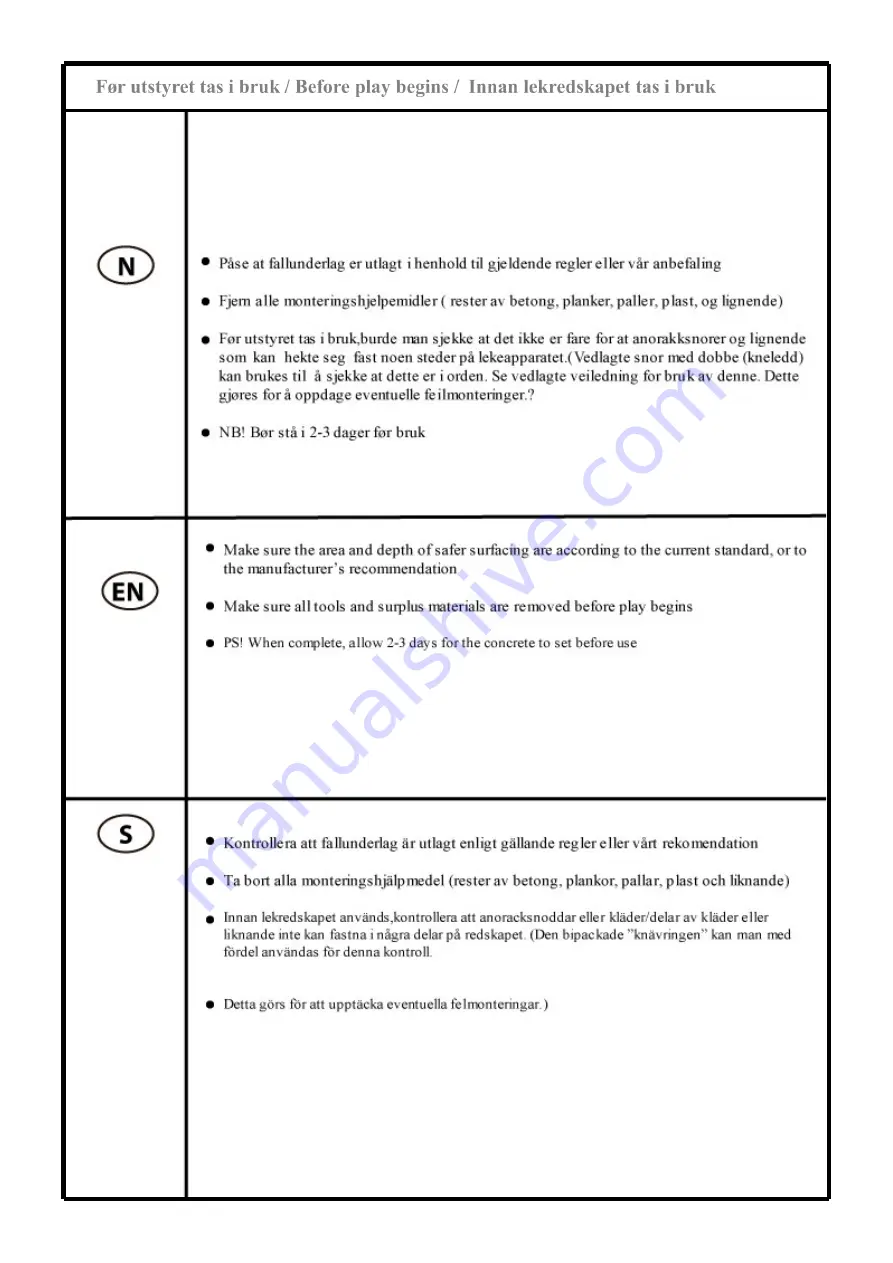 Sove 11-145-251 Assembly Instructions Manual Download Page 20