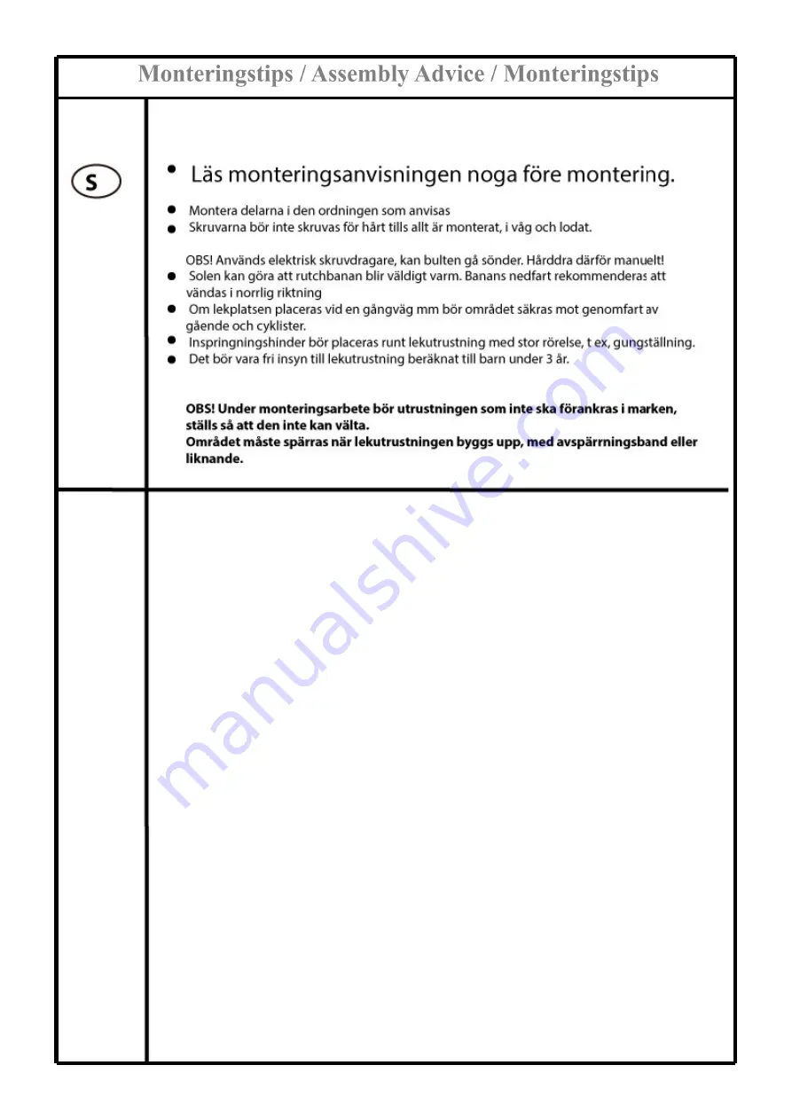 Sove 16-100-010 Assembly Instructions Manual Download Page 3