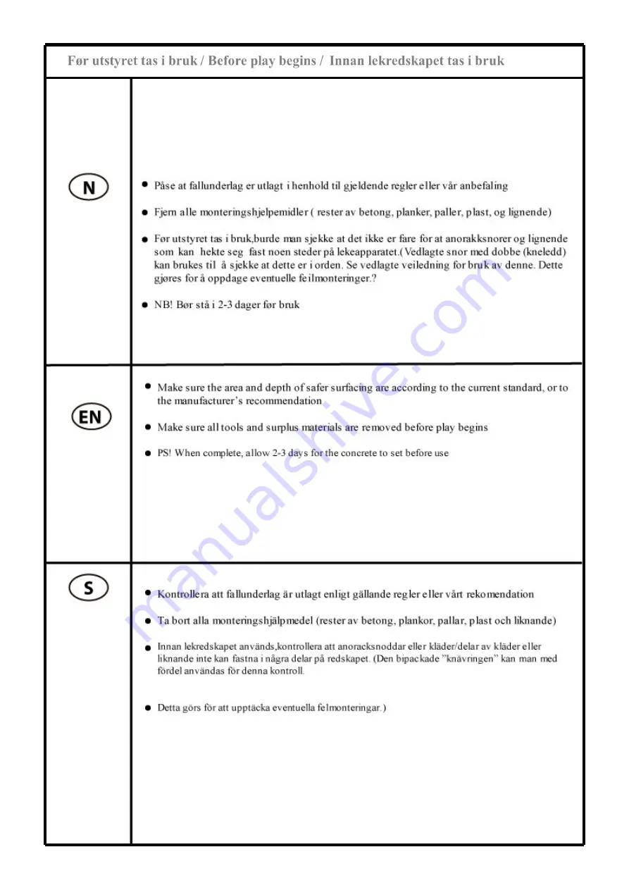 Sove 16-100-100 Assembly Instructions Manual Download Page 14