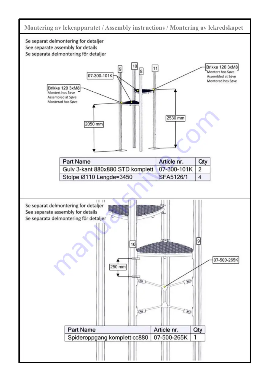 Sove 16-500-011 Assembly Instructions Manual Download Page 22