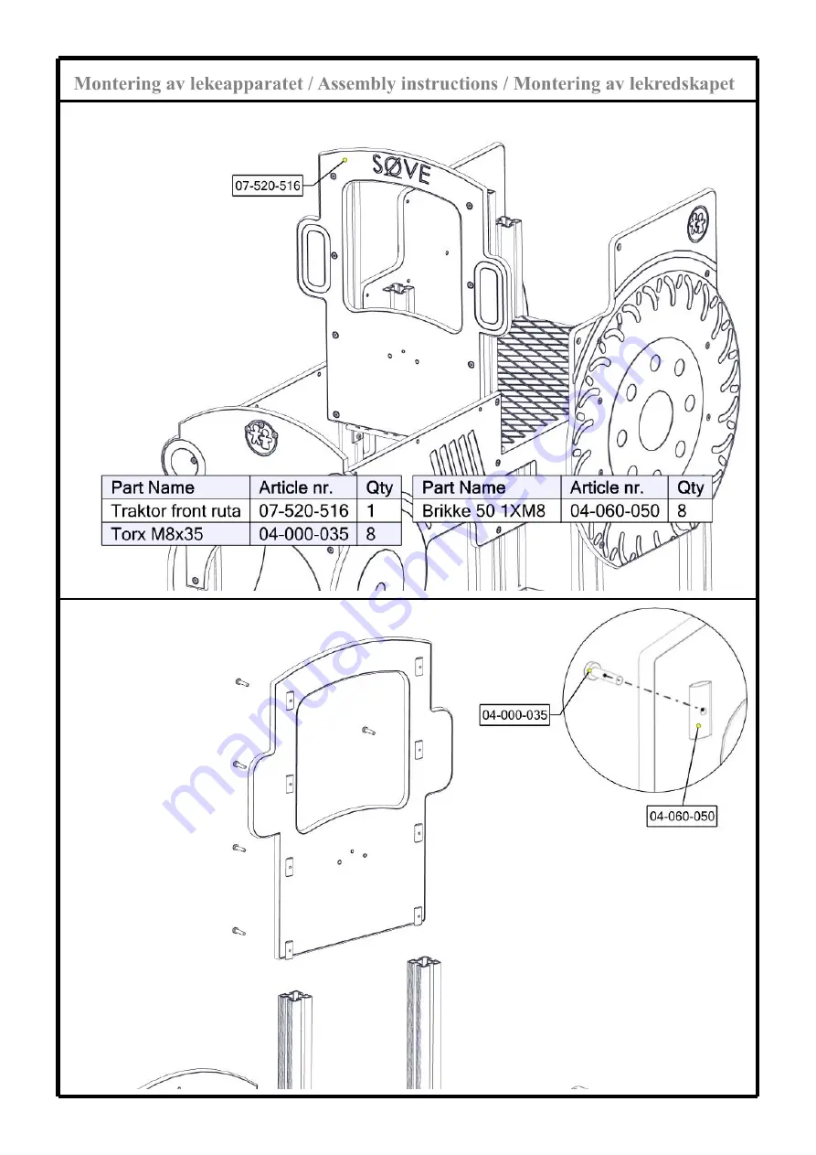 Sove 21-370-051 Assembly Instructions Manual Download Page 21