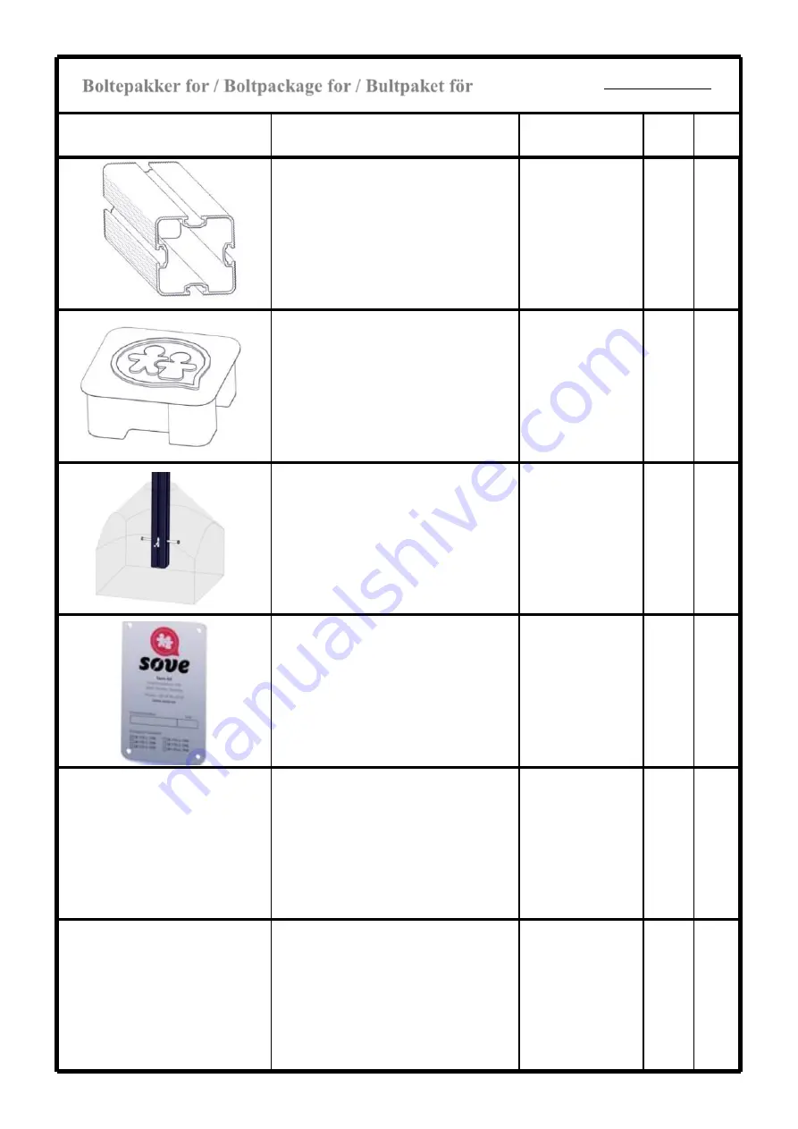 Sove 25-060-003 Assembly Instructions Manual Download Page 4