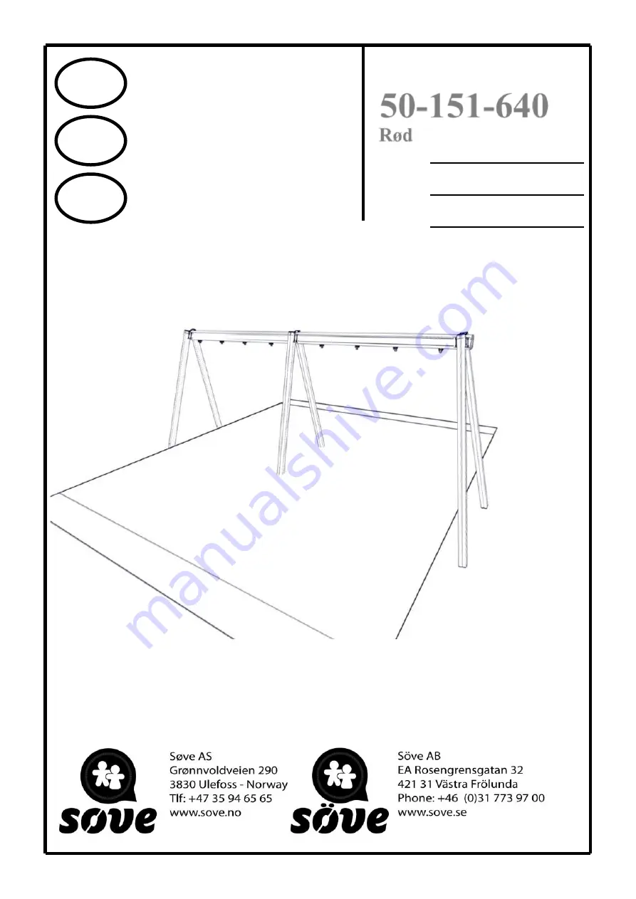 Sove 50-151-640 Assembly Instructions Manual Download Page 1