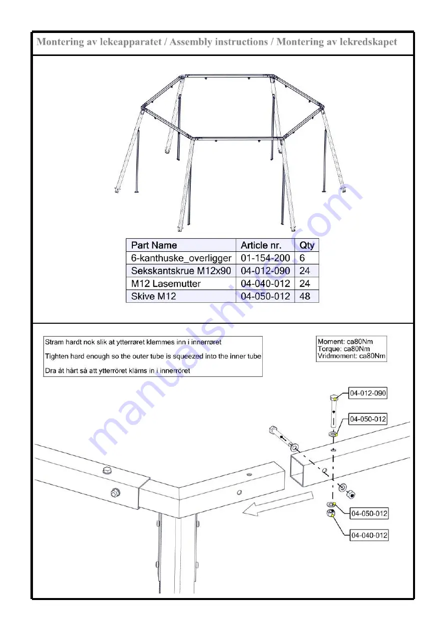 Sove 50-154-200 Assembly Instructions Manual Download Page 16