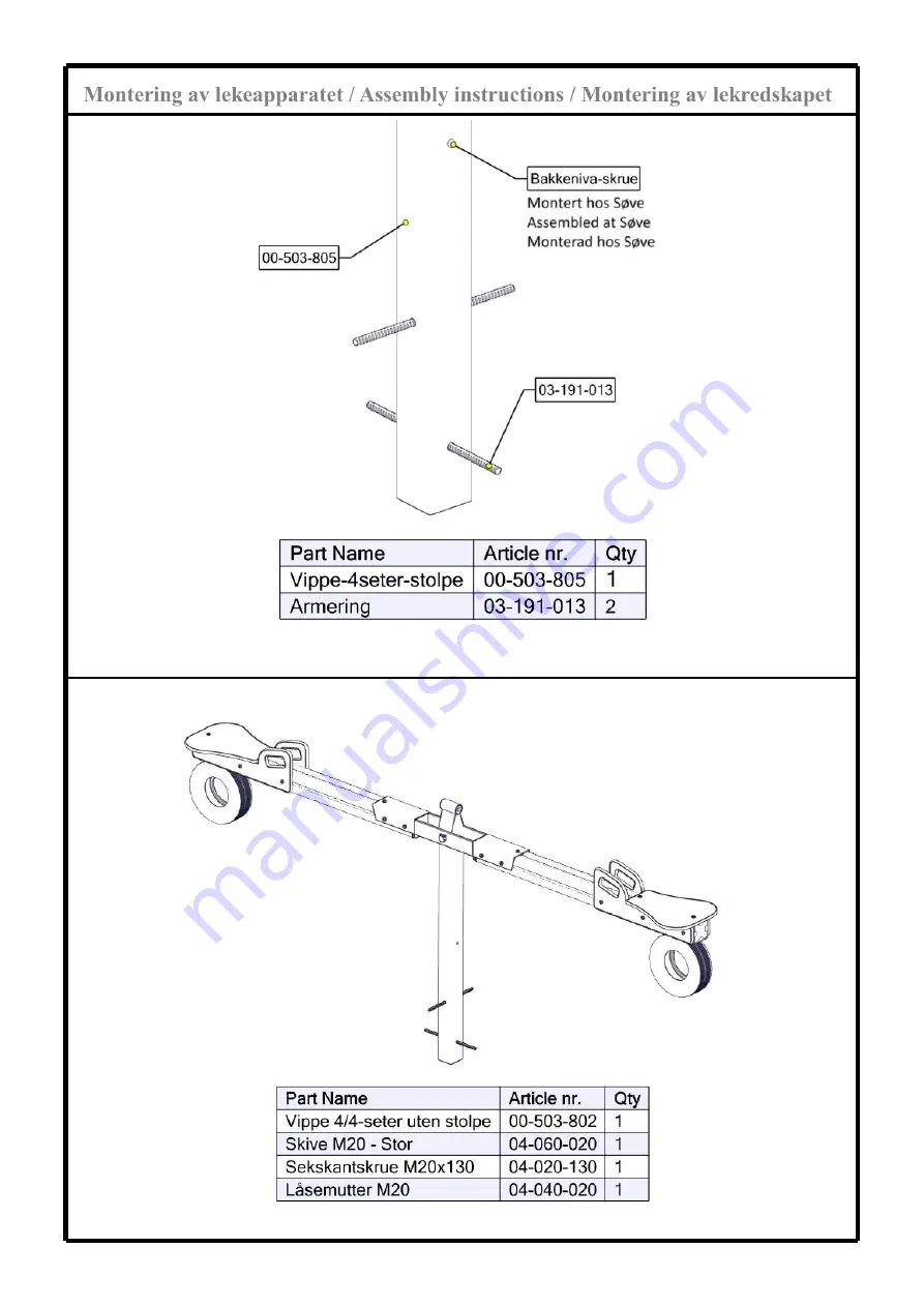 Sove 50-166-100 Assembly Instructions Manual Download Page 11