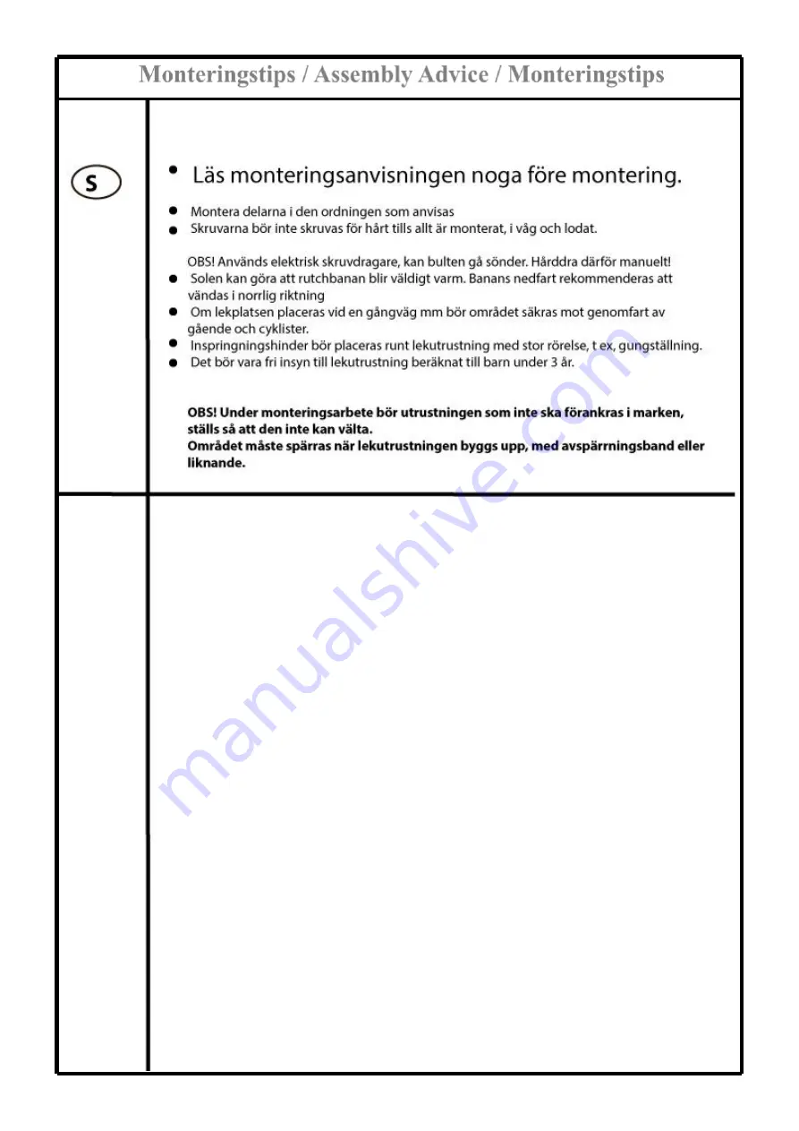 Sove 61-200-402 Assembly Instructions Manual Download Page 3