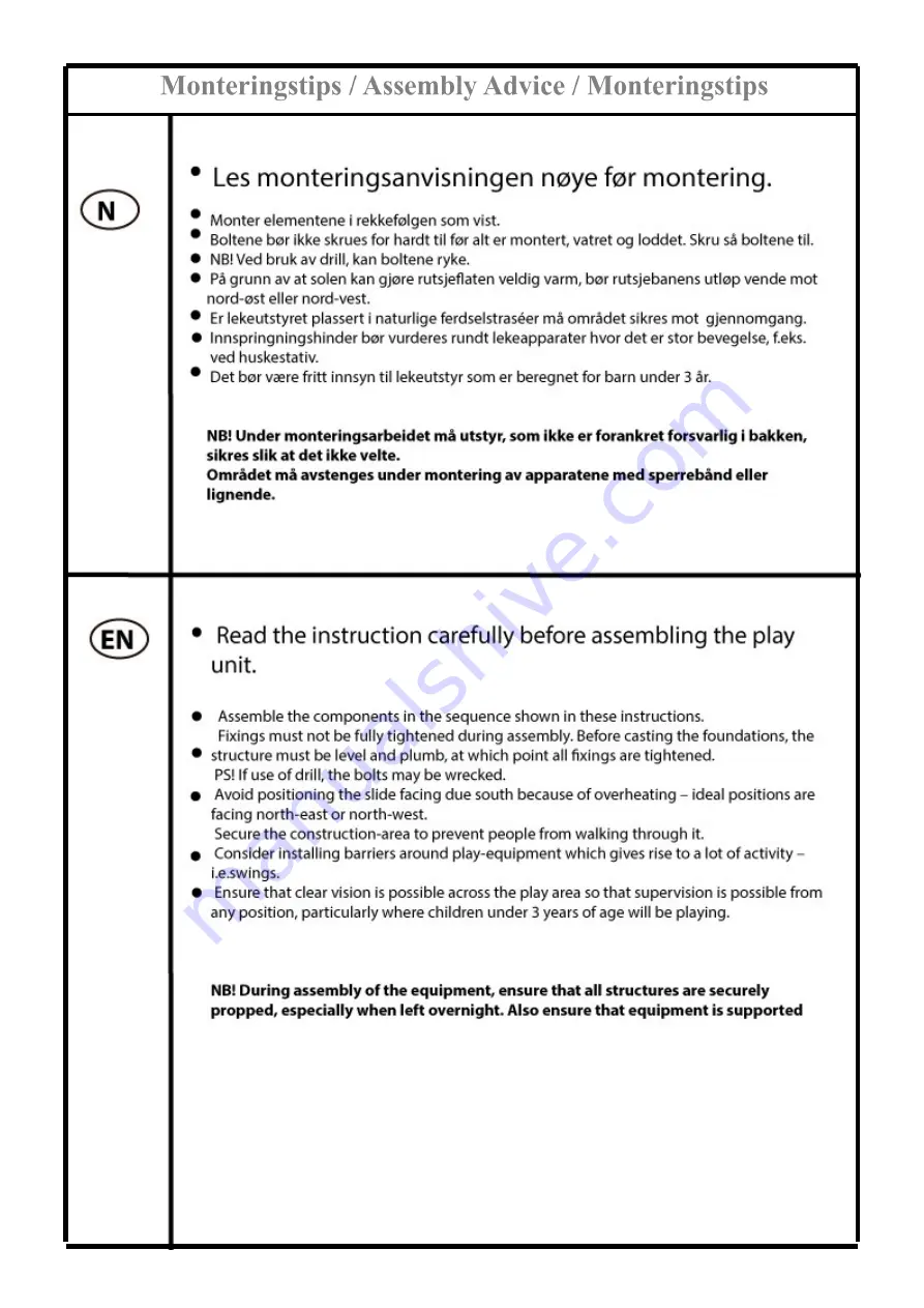 Sove 70-300-000 Assembly Instructions Manual Download Page 2