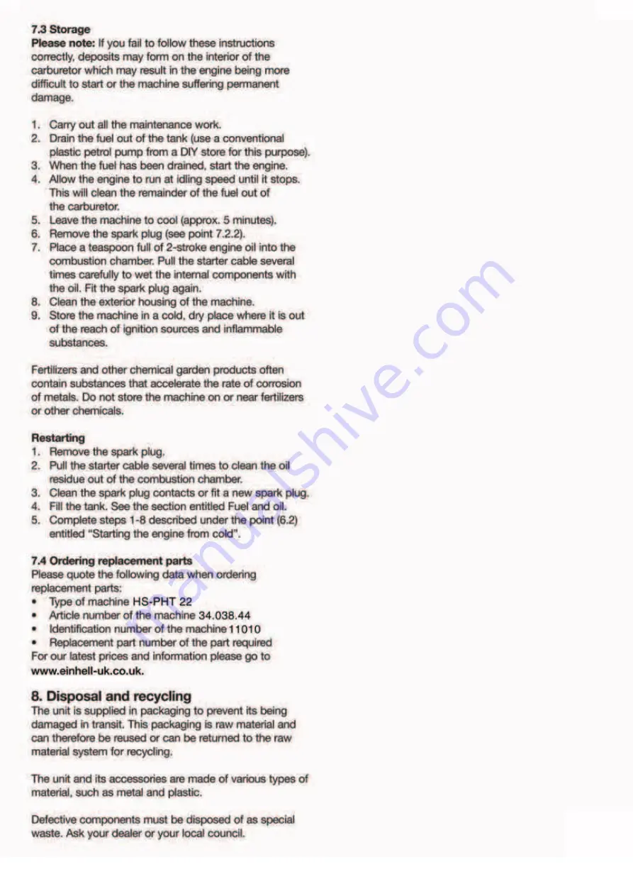 Sovereign HS-PHT 22 Operating Instructions Manual Download Page 13