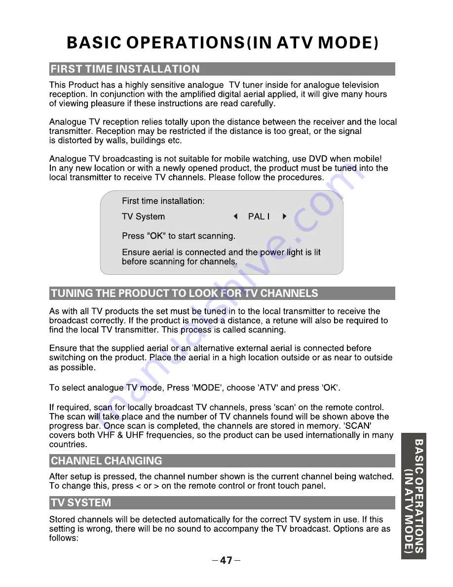 Sovos MTV085-A Operating Instructions Manual Download Page 52