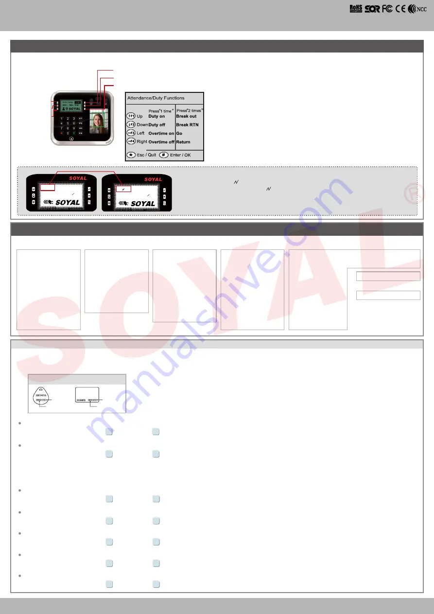 Soyal AR-837-EA Quick Start Manual Download Page 4