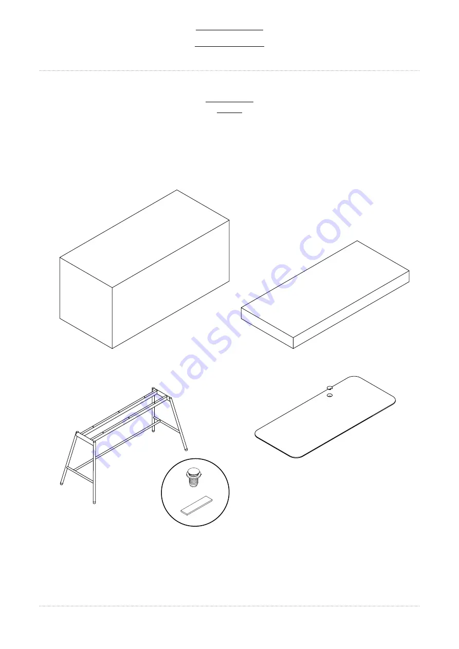 SP01 HOLLAND DESK Assembly Instructions Manual Download Page 4