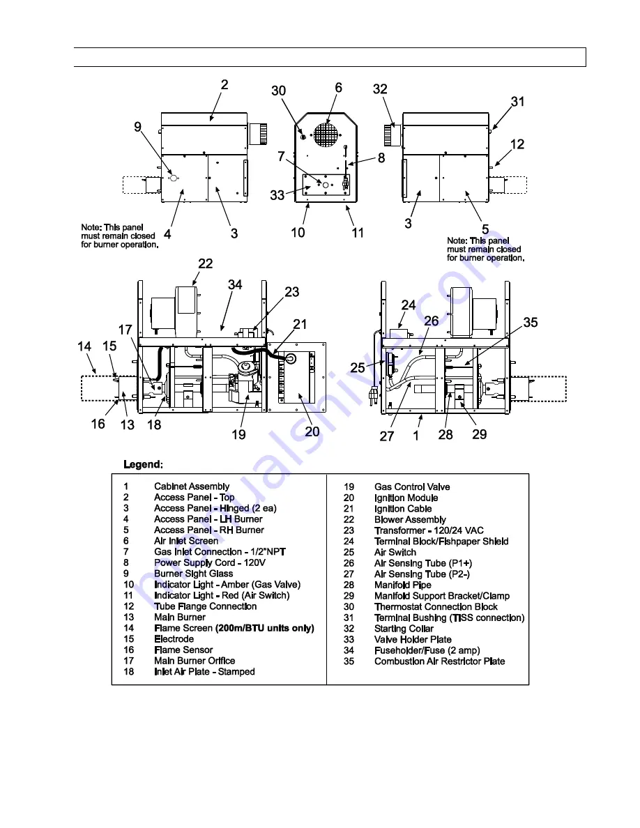 Space-Ray PGR 100-L5 Installation And Operation Instructions Manual Download Page 47