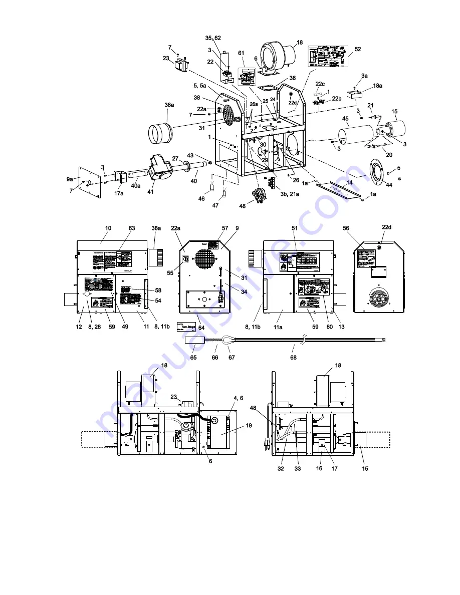 Space-Ray PGR 100-L5 Installation And Operation Instructions Manual Download Page 61