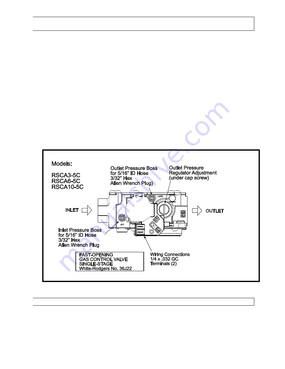 Space-Ray RSCA Series Installation & Operation Instructions Download Page 12